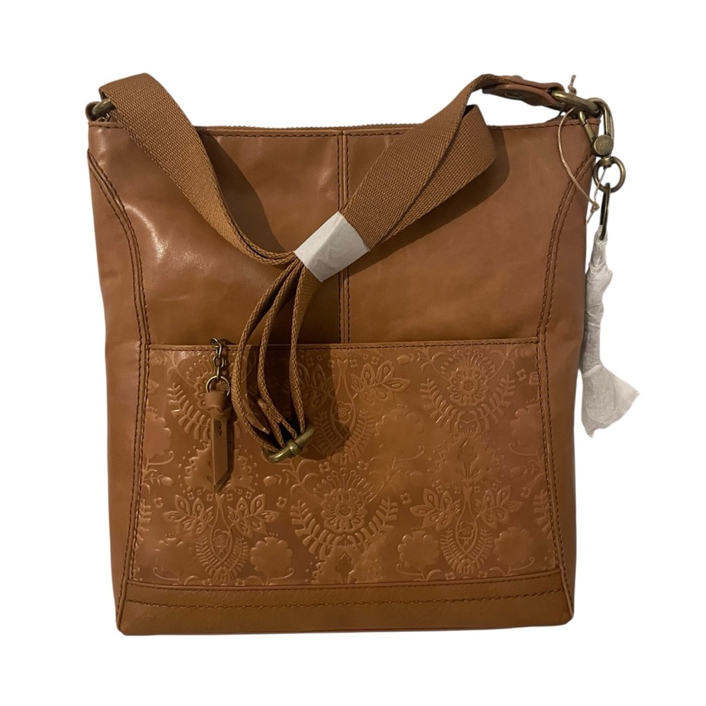THE SAK Lucia Leather Crossbody Bag 10.25"W x 11"H x 2"D